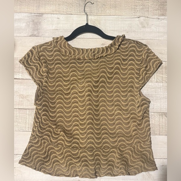Brown Ruffle Top - Picture 2 of 5